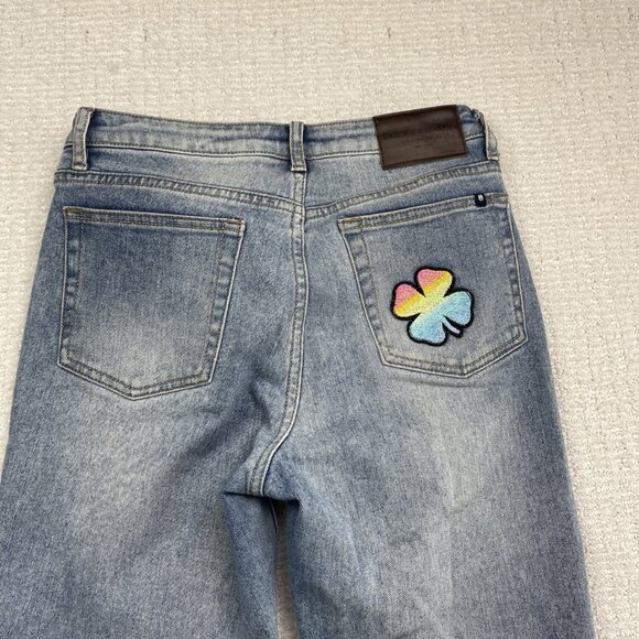 Lucky Brand High Rise Straight Ankle Distressed Jeans 2 / 26 Four-leaf clover* - Picture 15 of 15